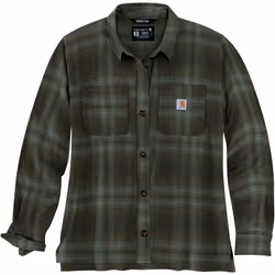 Carhartt Midweight Flannel Camicia Da Donna, verde, dimensione XL per donne