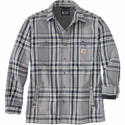 Carhartt Flannel Sherpa Lined Camicia, grigio, dimensione 2XL per uomo