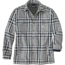 Carhartt Flannel Sherpa Lined Camicia, grigio, dimensione 2XL per uomo