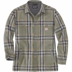 Carhartt Flannel Sherpa Lined Camicia, verde, dimensione 2XL per uomo