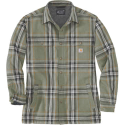 Carhartt Flannel Sherpa Lined Camicia, verde, dimensione 2XL per uomo