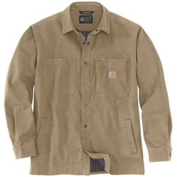 Carhartt Fleece Lined Snap Front Camicia, verde-marrone, dimensione M per uomo