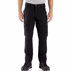 Relaxed Ripstop Cargo Work Pantaloni, nero, dimensione 40 per uomo