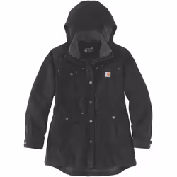Carhartt Loose Fit Weathered Duck Cappotto da donna, nero, dimensione M per donne