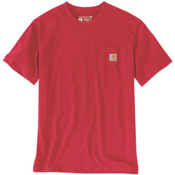 Carhartt Relaxed Fit Heavyweight K87 Pocket Maglietta, rosso, dimensione XL per uomo