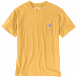 Carhartt Relaxed Fit Heavyweight K87 Pocket Maglietta, giallo, dimensione S per uomo