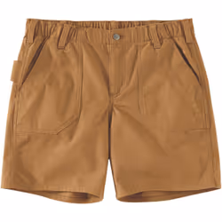 Carhartt Rugged Flex Relaxed Fit Canvas Work Pantaloncini donna, marrone, dimensione XS per donne
