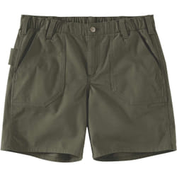 Carhartt Rugged Flex Relaxed Fit Canvas Work Pantaloncini donna, verde, dimensione XS per donne