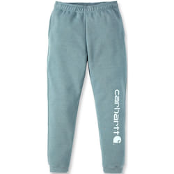 Carhartt Midweight Tapered Graphic Pantaloni della tuta, verde-blu, dimensione L per uomo