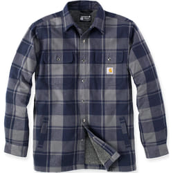 Carhartt Heavyweight Flannel Sherpa Camicia, blu, dimensione M per uomo