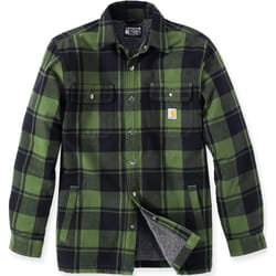 Carhartt Heavyweight Flannel Sherpa Camicia, verde, dimensione XL per uomo
