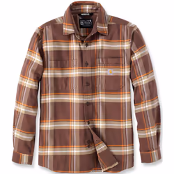 Carhartt Rugged Flex Flannel Plaid Camicia, marrone, dimensione S per uomo