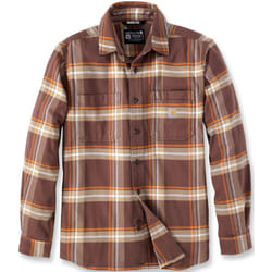 Carhartt Rugged Flex Flannel Plaid Camicia, marrone, dimensione S per uomo