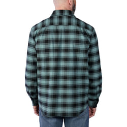 Carhartt Rugged Flex Flannel Plaid Camicia, nero-verde, dimensione L per uomo