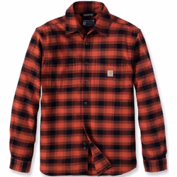 Carhartt Rugged Flex Flannel Plaid Camicia, nero-rosso, dimensione S per uomo