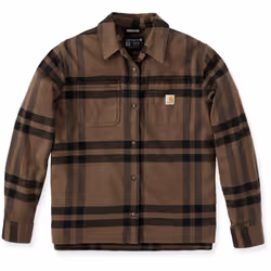 Carhartt Loose Fit Midweight Flannel Camicia da donna, marrone, dimensione XS per donne