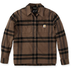 Carhartt Loose Fit Midweight Flannel Camicia da donna, marrone, dimensione XL per donne