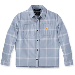 Carhartt Loose Fit Midweight Flannel Camicia da donna, blu, dimensione M per donne