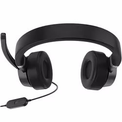 Lenovo Go Wired ANC Auricolare Cablato A Padiglione Car/Home office USB tipo-C Nero - Vista aggiuntiva 7