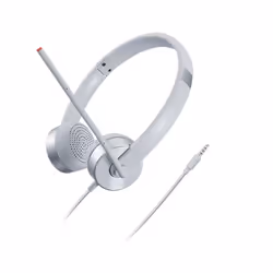 Lenovo 100 Stereo Analogue Headset Auricolare Ufficio Argento
