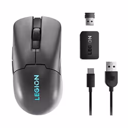 Lenovo M600s mouse Gaming Ambidestro RF Wireless + Bluetooth + USB Type-C Ottico 19000 DPI - Vista aggiuntiva 2