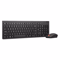 Lenovo 4X31N50745 tastiera Mouse incluso Casa/ufficio RF Wireless QWERTY Inglese UK Nero