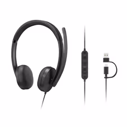Lenovo VoIP Headset 5000 Auricolare Cablato A Padiglione Ufficio USB tipo-C Nero - Vista aggiuntiva 6