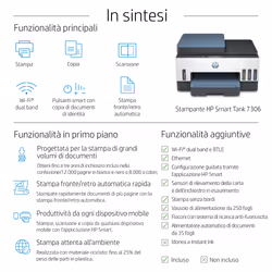HP Smart Tank Stampante multifunzione 7306 - Vista aggiuntiva 5