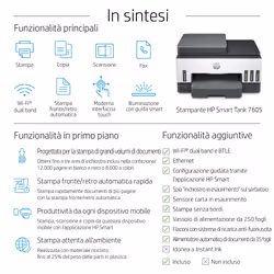 HP Smart Tank Stampante multifunzione 7605 - Vista aggiuntiva 4