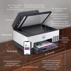 HP Smart Tank Stampante multifunzione 7605 - Vista aggiuntiva 5
