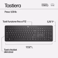 HP Combo tastiera e mouse wireless 230 - Vista aggiuntiva 5