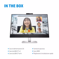 HP E-Series E27m G4 QHD USB-C Conferencing Monitor - Vista aggiuntiva 4