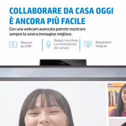 HP E-Series E27m G4 QHD USB-C Conferencing Monitor - Vista aggiuntiva 6