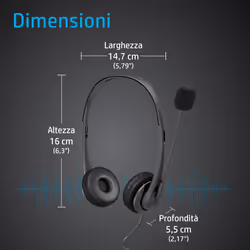 HP Cuffie stereo da 3,5 mm G2 - Vista aggiuntiva 5