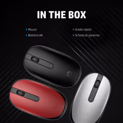 HP 240 Empire Red Bluetooth Mouse - Vista aggiuntiva 8