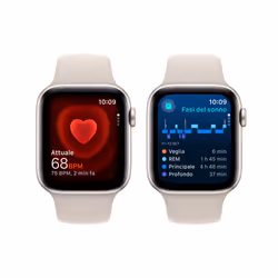 Apple Watch SE GPS Cassa 44mm in Alluminio Galassia con Cinturino Sport Galassia - M/L - Vista aggiuntiva 5