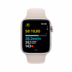 Apple Watch SE GPS Cassa 44mm in Alluminio Galassia con Cinturino Sport Galassia - M/L - Vista aggiuntiva 6