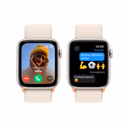 Apple Watch SE GPS Cassa 44mm in Alluminio Galassia con Cinturino Sport Loop Galassia - Vista aggiuntiva 4