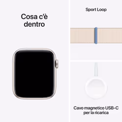 Apple Watch SE GPS Cassa 44mm in Alluminio Galassia con Cinturino Sport Loop Galassia - Vista aggiuntiva 8