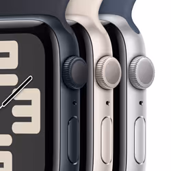 Apple Watch SE OLED 44mm Digitale 368 x 448 Pixel Touch screen Nero Wi-Fi GPS (satellitare)