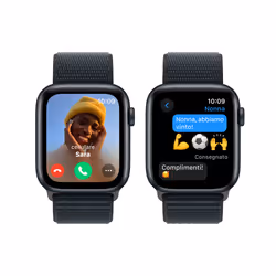 Apple Watch SE GPS Cassa 44mm in Alluminio Mezzanotte con Cinturino Sport Loop Mezzanotte - Vista aggiuntiva 4