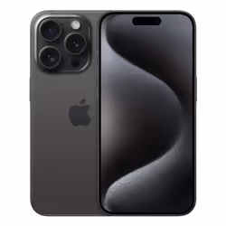 Apple iPhone 15 Pro , 15,5 cm (6.1"), 2556 x 1179 Pixel, 128 GB, 48 MP, iOS 17, Titanio, Nero