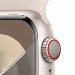 Apple Watch Series 9 41 mm Digitale 352 x 430 Pixel Touch screen 4G Beige Wi-Fi GPS (satellitare)