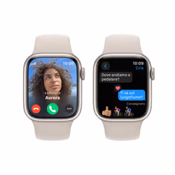 Apple Watch Series 9 GPS + Cellular Cassa 41mm in Alluminio Galassia con Cinturino Sport Galassia - S/M - Vista aggiuntiva 6