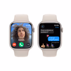 Apple Watch Series 9 GPS + Cellular Cassa 45mm in Alluminio Galassia con Cinturino Sport Galassia - M/L - Vista aggiuntiva 6