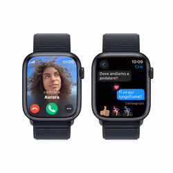 Apple Watch Series 9 GPS + Cellular Cassa 45mm in Alluminio Mezzanotte con Cinturino Sport Loop Mezzanotte - Vista aggiuntiva 6