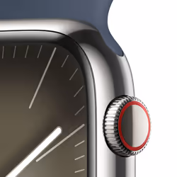 Apple Watch Series 9 45 mm Digitale 396 x 484 Pixel Touch screen 4G Argento Wi-Fi GPS (satellitare)