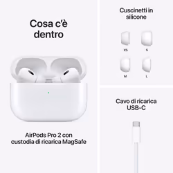 Apple AirPods Pro (seconda generazione) con custodia di ricarica MagSafe (USB-C) - Vista aggiuntiva 8