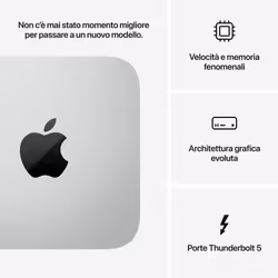 Apple Mac Studio M4 Max chip 14‑core CPU, 32‑core GPU, 36GB, 512GB - Vista aggiuntiva 8