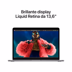Apple MacBook Air 13'' M3 chip con core 8 CPU e core 8 GPU, 8GB, 256 GB SSD Grigio Siderale - Vista aggiuntiva 5